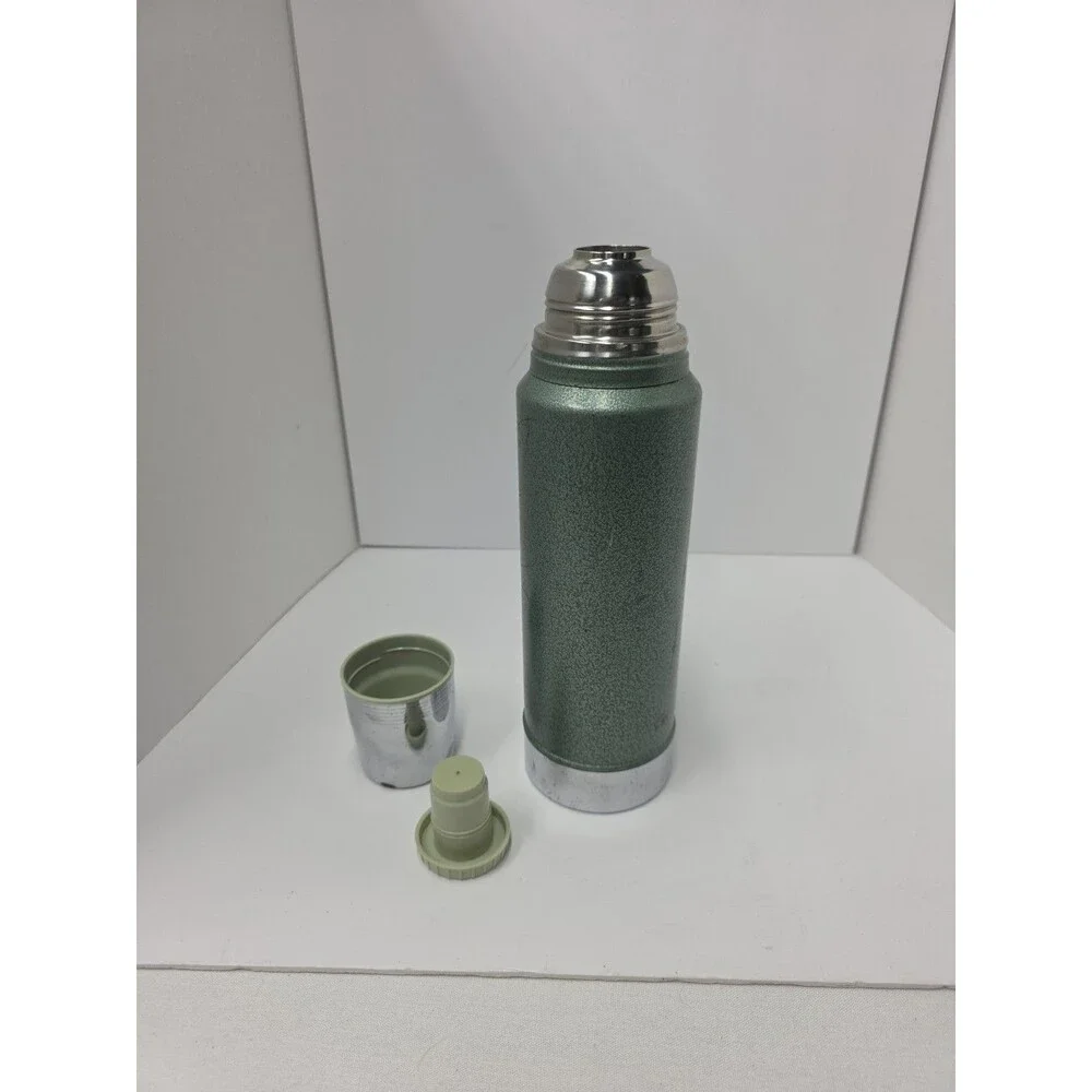 Vintage Aladdin Stanley Thermos A-944C Quart With Leather Carrying Case - Picture 3 of 5